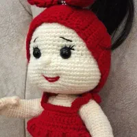 عروسک نوزاد دختر دست بافت|اسباببازی بچه|املش, |دیوار