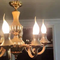 لوستر قدیمی آبکاری طلا|لوستر و چراغ آویز|مشهد, ولیعصر (شهرک غرب)|دیوار