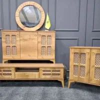 ست کنسول و میزتلوزیون مدل آنتیک|بوفه، ویترین، کنسول|اردبیل, |دیوار