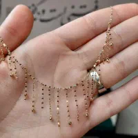 گردبندطلا شرابه ای گوی دار کیفیت بالا