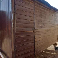 کانکس چوبی نمای روبرو کرکره ای|مصالح و تجهیزات ساختمان|سیرجان, |دیوار