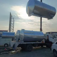 آتش نشانی تانکر آب ساخت در محل منبع خرید فروش