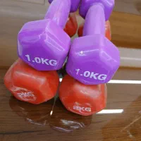 دمبل ۱ کیلویی و ۲ کیلویی در حد نو
