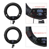 رینگ لایت نایس فوتو+پایه +میکروفون|دوربین عکاسی و فیلم‌برداری|کرمان, |دیوار