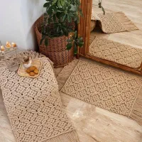 رومیزی مکرومه|پرده، رانر، رومیزی|شیراز, باغ تخت|دیوار