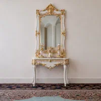 آینه کنسول چوبی