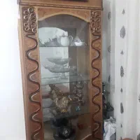 بوفه چوبی به رنگ  فندقی