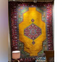 فرش زیبای خراسان چله و گل ابریشم