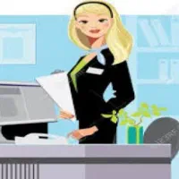 منشی خانم شرکت بازرگانی