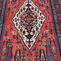 فرش دستباف ۳متری قیمت بسیار پایینه رنگ امیزی متنوع|فرش|مشکیندشت, |دیوار