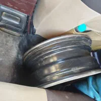 رینگ فولادی و لاستیک سایز 14با قالپاق نو نو|قطعات یدکی و لوازم جانبی|فارسان, |دیوار