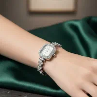 ساعت نگین دار زنانه (مشابه جواهر)