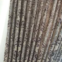 پرده به همراه دستک فوق العاده تمیز