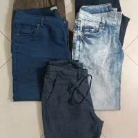 شلوار  جین ، کتان ، پارچه ای