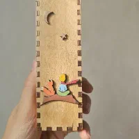 جامدادی چوبی چوب طبیعی شازده کوچولو