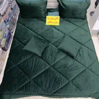 روتختی دونفره تک رنگ مخمل کالیفرنیا