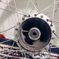 طوقه عقب و  توپی جلو موتور سالم|قطعات یدکی و لوازم جانبی|خواف, |دیوار