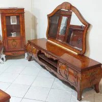 میز تلویزیون معرق چوب مازول ظریف|میز تلویزیون|تهران, علم و صنعت|دیوار