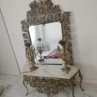 آینه و شمعدان برنز