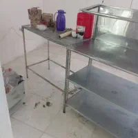 میز استیل  و یخچال الکترو استیل  کوچیک و بزرگ