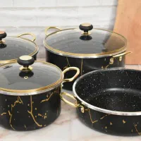 سرویس قابلمه گرانیت ونوس طرح ماربل