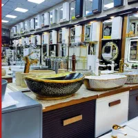 ۱۰۰ مدل توالت فرنگیGold veinروشویی کابینتی+شیرالات