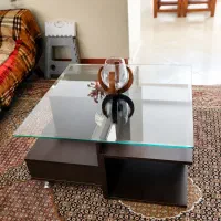 میز جلو مبلی شیشه ای