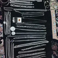 زنجیر نقره ایتالیا ترک دستبند پالهنگ بنگل انگشتر|جواهرات|ری, منصوریه منگل|دیوار