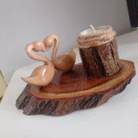 انواع مجسمه های چوبی و همچنین ظرف های چوبی|صنایع دستی و سایر لوازم تزئینی|باقرشهر, |دیوار