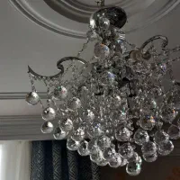 ۲ عددلوستر گوی دار کریستال