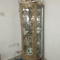 بوفه وساعت برنز گل درشت|بوفه، ویترین، کنسول|نورآباد, |دیوار