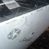 تخت وتشک دونفره همراه با کفی تخت سالم