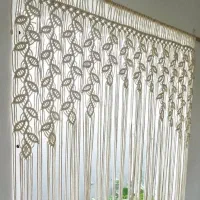 پرده مکرومه بافی