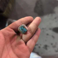 انگشتر نقره با عقیق فیروزه ای|جواهرات|بندر گز, |دیوار