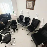 تعدادی صندلی مدیریتی کارمندی اپنی جکدار و چرخشی