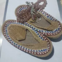 گیوه عتیقه دسباف اونجاباف تصبیح عراق|کلکسیون اشیاء عتیقه|بروجرد, |دیوار