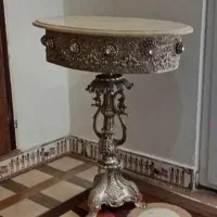 پایه آینه و شمعدان (کنسول برنجی)