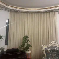 فروش ۲۵متر پرده پارچه ترک رنگ نباتی|پرده، رانر، رومیزی|شیراز, قصرالدشت|دیوار