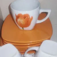 فنجان و نعلبکی سرامیکی 5نفره