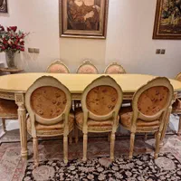 میزنهارخوری ۸ نفره استیل|میز و صندلی غذاخوری|تهران, اوین|دیوار
