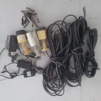 دوربین ۴عددو سیم و پمپ کولر ابی و دستگاه چسب شیشه