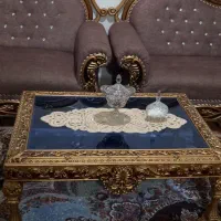 مبل سلطنتی راحتی ترکیه ۸نفره تمیز با ۳ عدد میز شیک|مبلمان خانگی و میز عسلی|مراغه, |دیوار