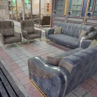 مبل ۸ نفره مدل چستر شیاری