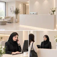 کارشناس مشاوره زیبایی در پذیرش کلینیک