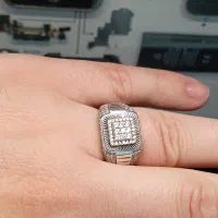 انگشتر جواهر - نقره -