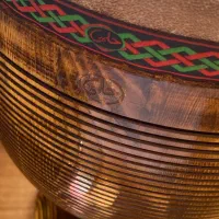 تنبک ۲۷ تک مهر چوب گردو حرفه ای حلمی با سافت کیس|سازهای سنتی|تهران, اکباتان|دیوار