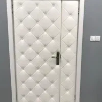 لمسه کاری،درب چرمی،آگوستیک،عایق صدا،چرم درب