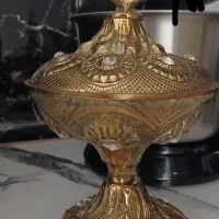 شکلات خوری و قندان برنجی