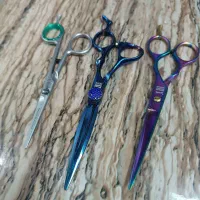 قیچی آرایشگری حرفه‌ای سه عدد