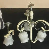 فروش لوستر و بک عدد دیوار کوب|لوستر و چراغ آویز|گرگان, |دیوار